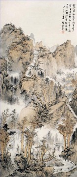 Xuyang mountain landscape old Chinese Oil Paintings